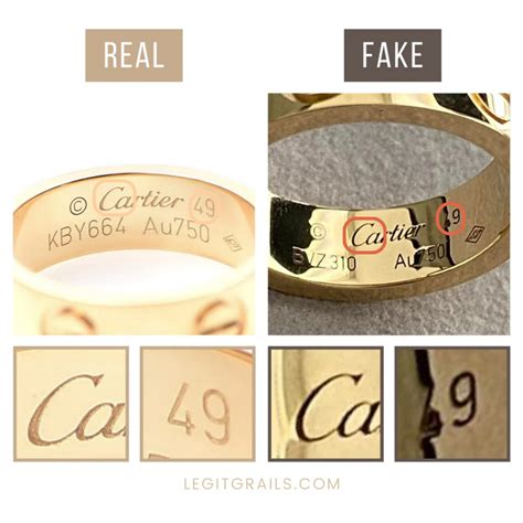 cartier mens ring fake